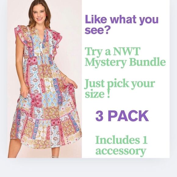 3 PACK MYSTERY BUNDLE NWT - Picture 1 of 5